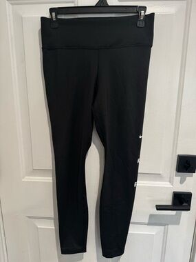 Nike Black Dri-FIT Performance Top with White Logo